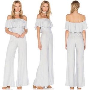 Wildfox Chambray Jumpsuit in Stripe Size M